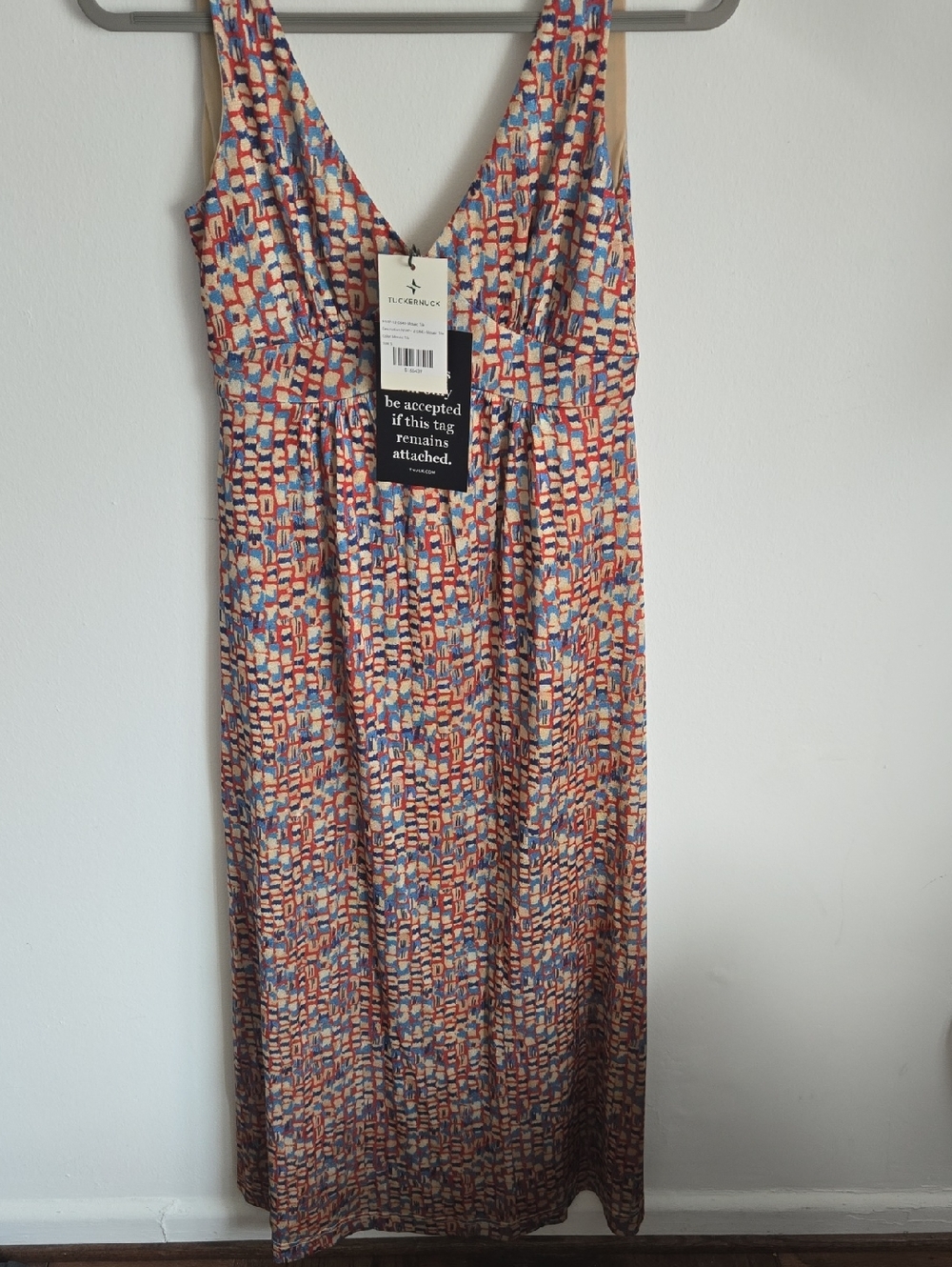 Tuckernuck Multi Color Abstract Print Maxi Dress - Size S